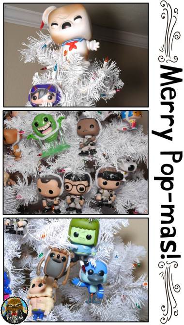 Funko Pop Theme Christmas Tree from The Pensive Sloth with Ghostbusters and Regular Show