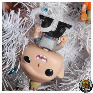 Funko Pops Theme Christmas Tree from The Pensive Sloth Sloth Hangin Upside Down